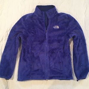 North face fleece zip up jacket size M